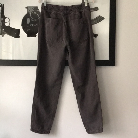 AMO Drapey Trouser in Washed Black 28 - Picture 4 of 14